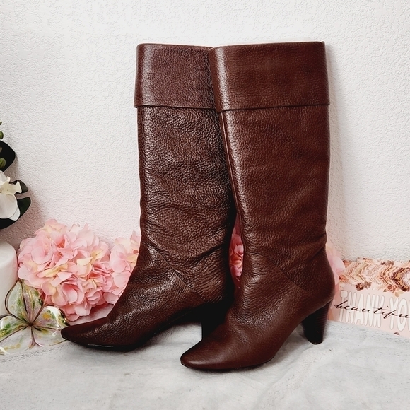 𝅺tahari Gentry Pebbled Leather Boots 9.5 - Picture 1 of 12